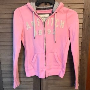 Abercrombie & Fitch Pink Zip-up